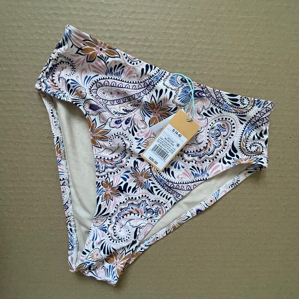 High waisted swim bottoms